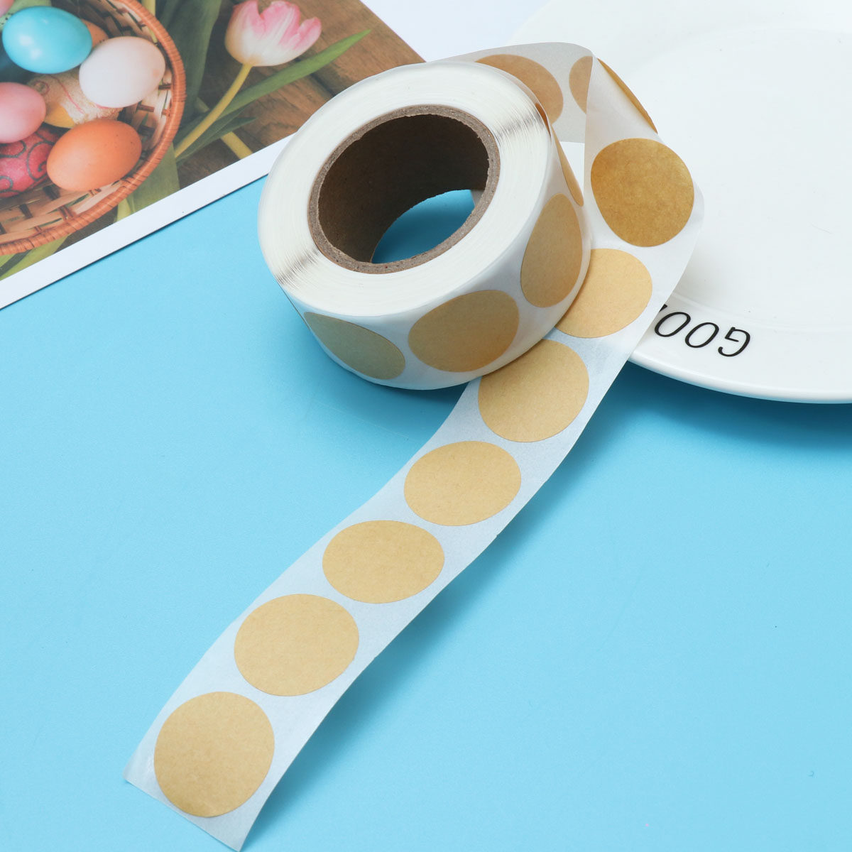 Kraft Soap Label - 500Pcs Kraft Paper Round Labels Adhesive