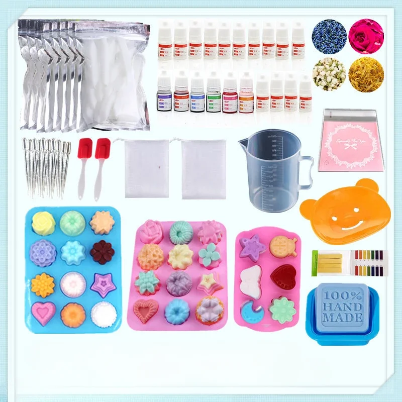 Soap Making Ingredients Natural - Handmade Essential Material Kit Tool Set