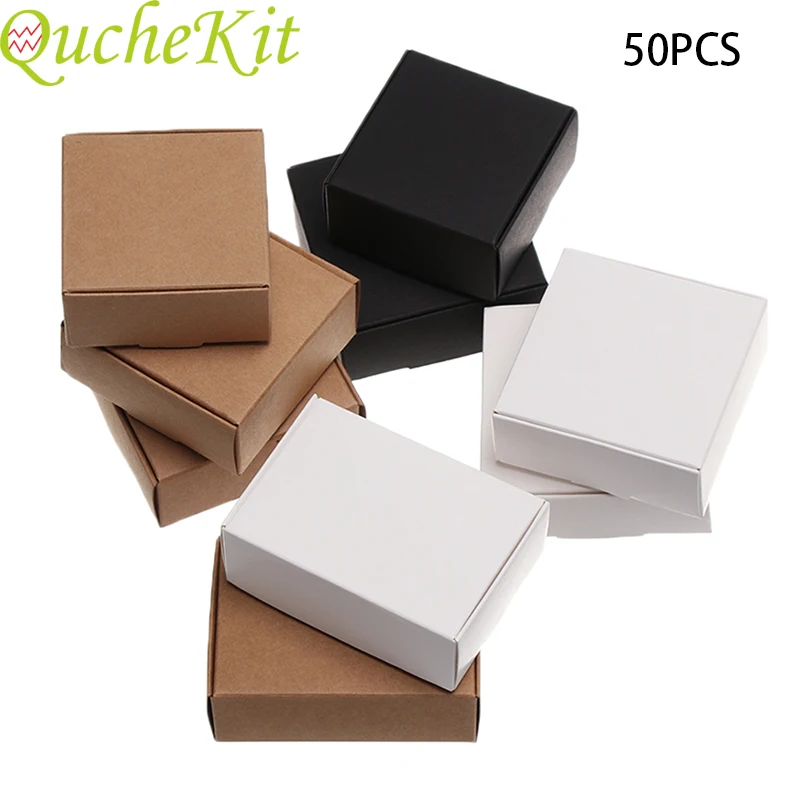 Kraft Soap Label - 50 Cái/lốc Vuông Trắng Tay Kẹo
