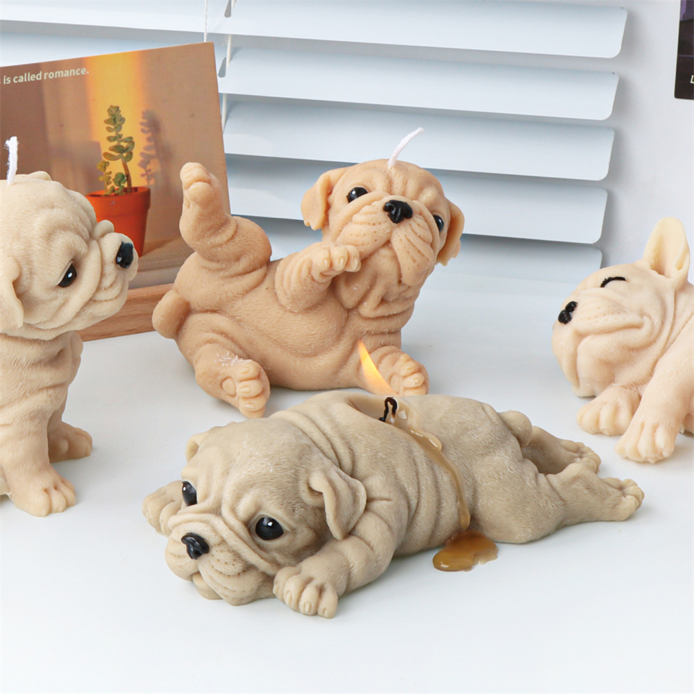 3D Dog Silicone Candle Molds S - đánh giá và giá Soap Making Chemical