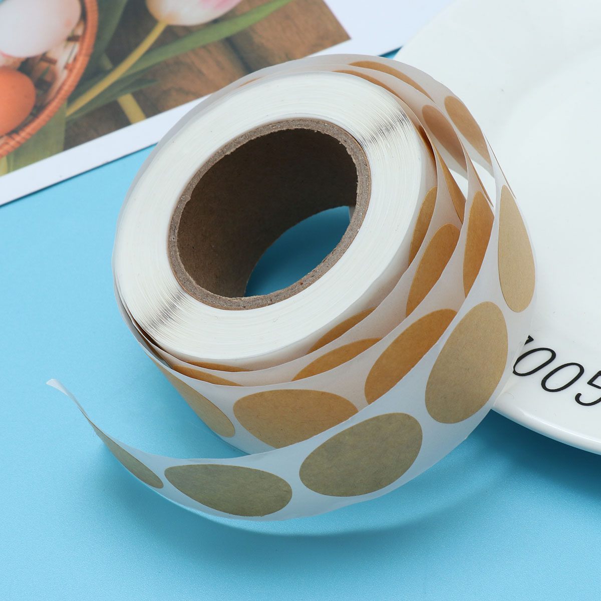 500Pcs Kraft Paper Round Label - đánh giá và giá Kraft Soap Label