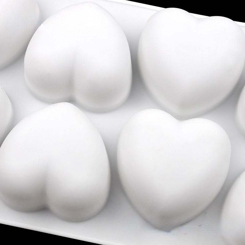 8 Pcs Love Heart Silicone Soap - đánh giá và giá Soap Making Experiment