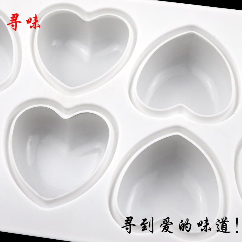 8 Pcs Love Heart Silicone Soap - đánh giá và giá Soap Making Experiment