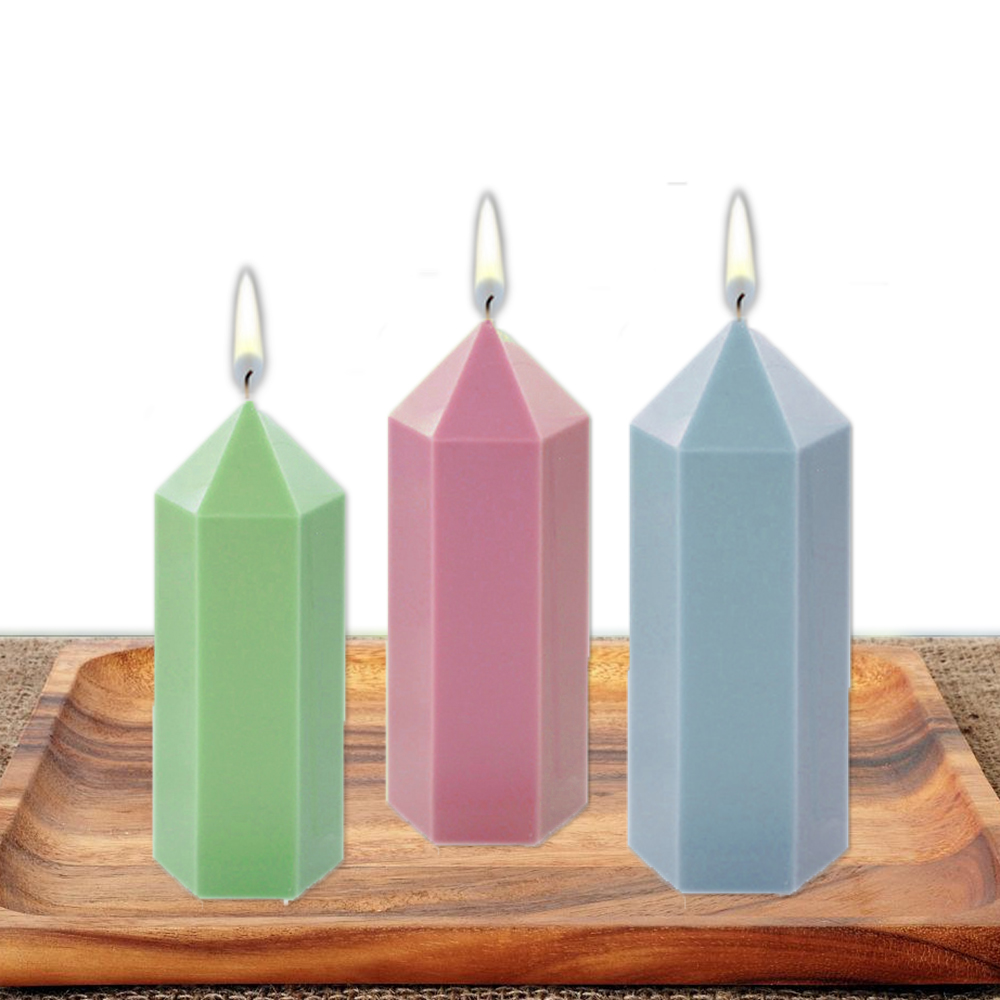 3D Hexagonal Column Candle Mol - đánh giá và giá Soap Making Experiment