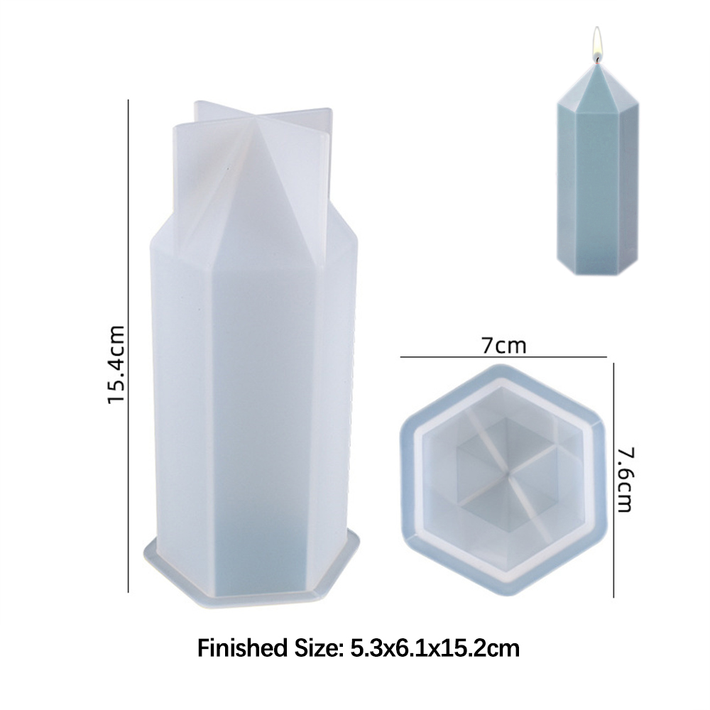 3D Hexagonal Column Candle Mol - đánh giá và giá Soap Making Experiment