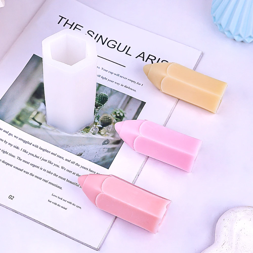 Pencil Shape Candle Silicone M - đánh giá và giá Soap Making In School