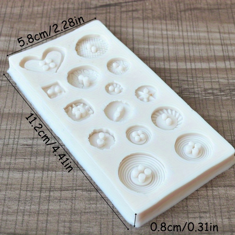 Buttons Shape Silicone Mold Si - đánh giá và giá Soap Making Name