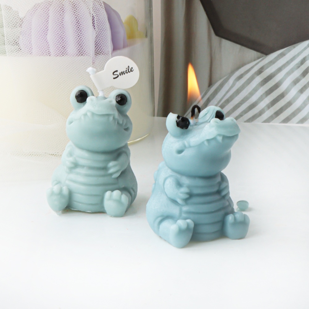3D Cute Crocodile Candle Silic - đánh giá và giá Soap Making Gifts