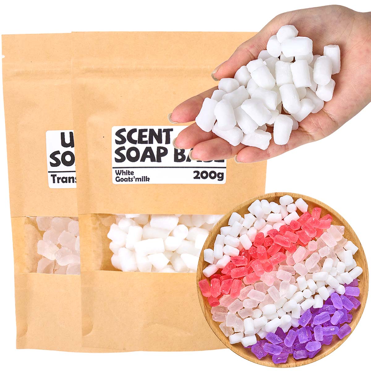 200g Color Soap Base DIY Aroma - đánh giá và giá Soap Making Goats Milk
