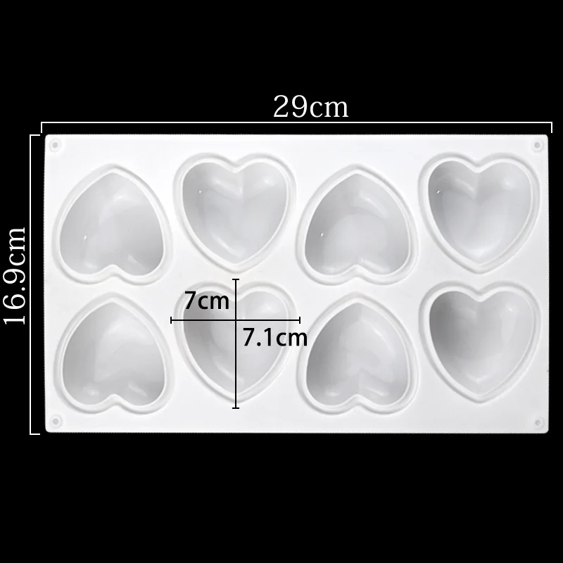 Love Heart Silicone Soap Mold  - đánh giá và giá Soap Making Experiment