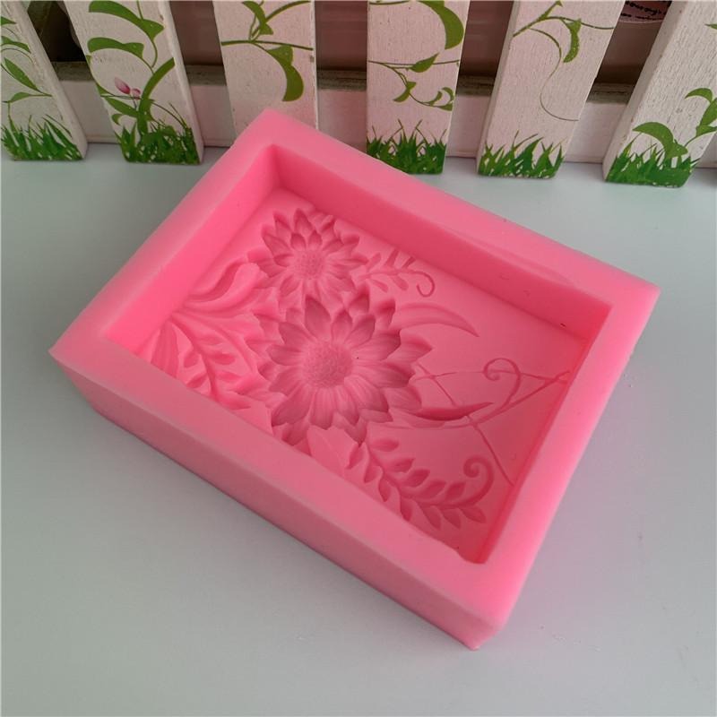 1pc 3D Square Rose Flower Sili - đánh giá và giá Soap Making Experiment