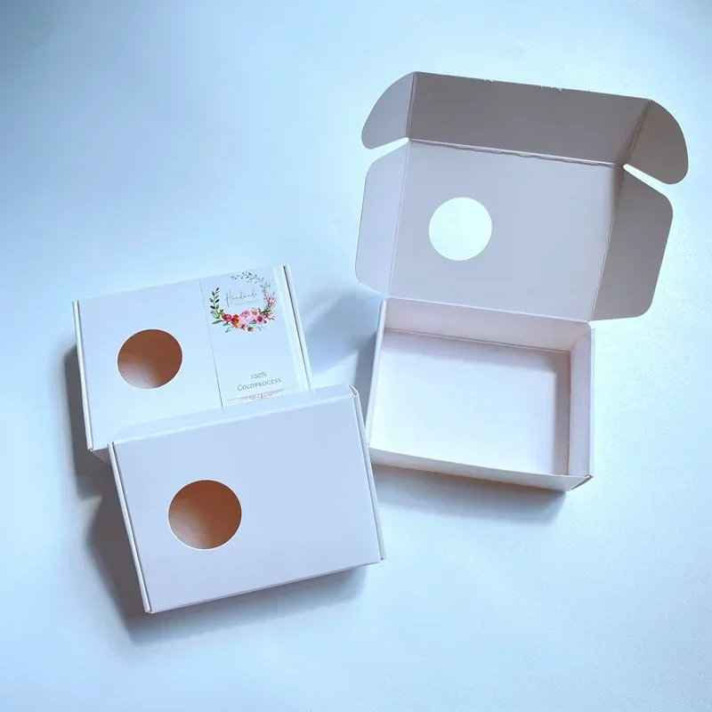 50pcs Kraft Box with Round Win - đánh giá và giá Kraft Soap Label