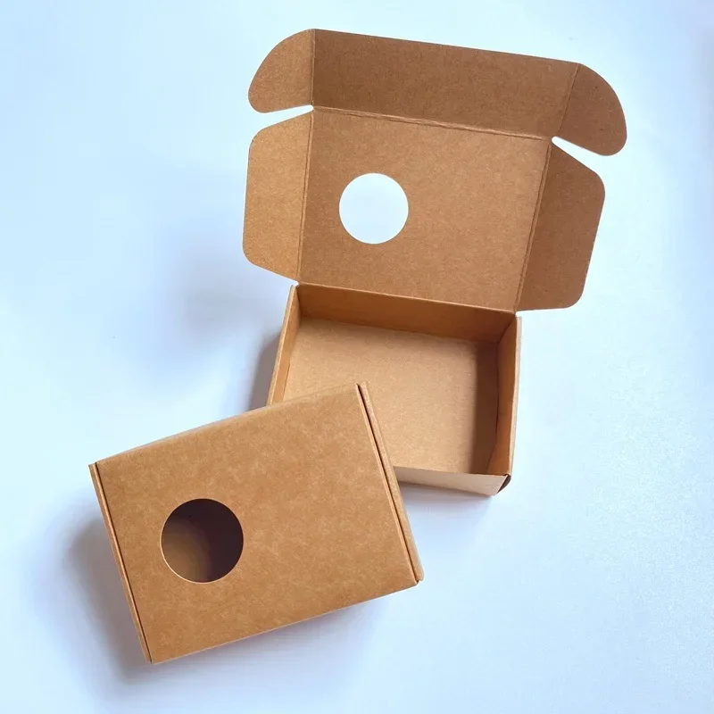 50pcs Kraft Box with Round Win - đánh giá và giá Kraft Soap Label
