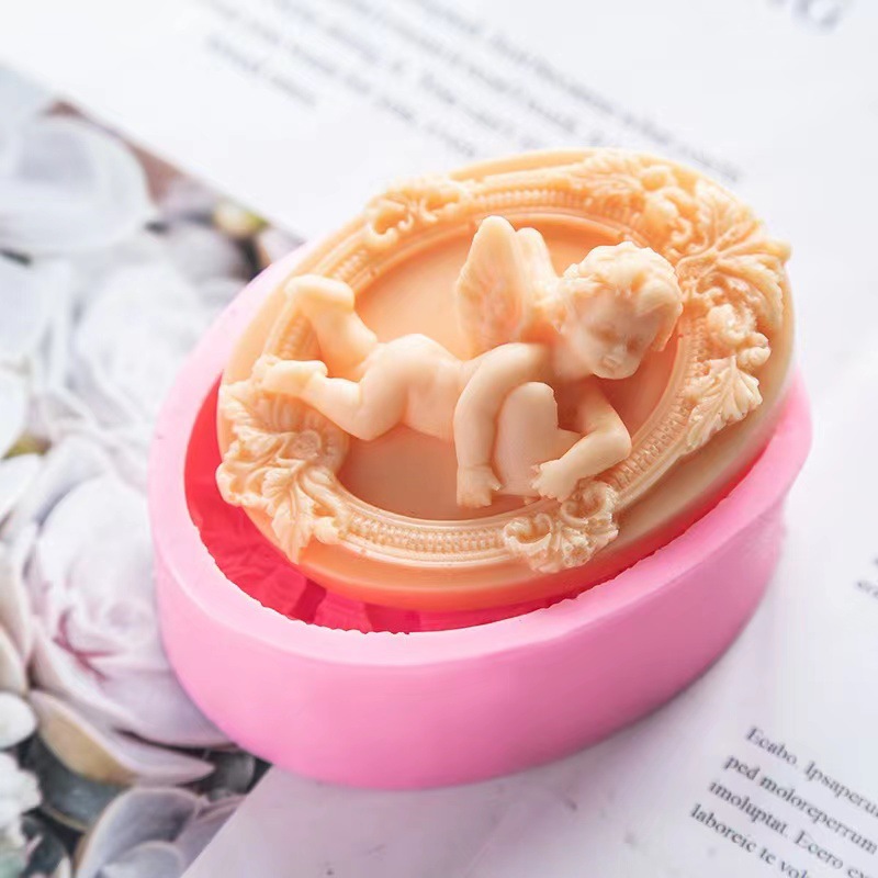 3D Angel Kids Shaped Silicone  - đánh giá và giá Soap Making Gifts
