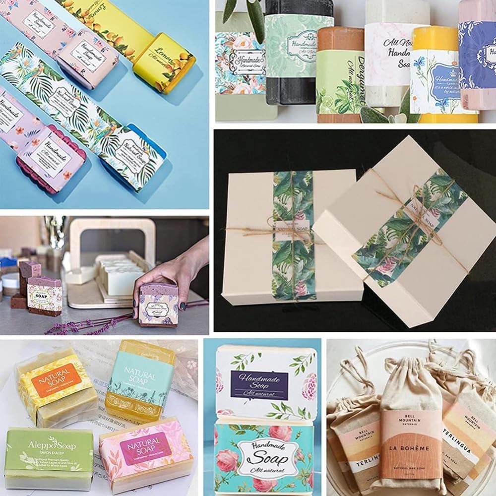 90PCS Handmade Wrap Label Tape - đánh giá và giá Kraft Soap Label